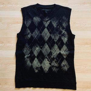 Our Silent Procession Vintage Hot Topic Sweater Vest Argyle Plaid Emo Goth Punk